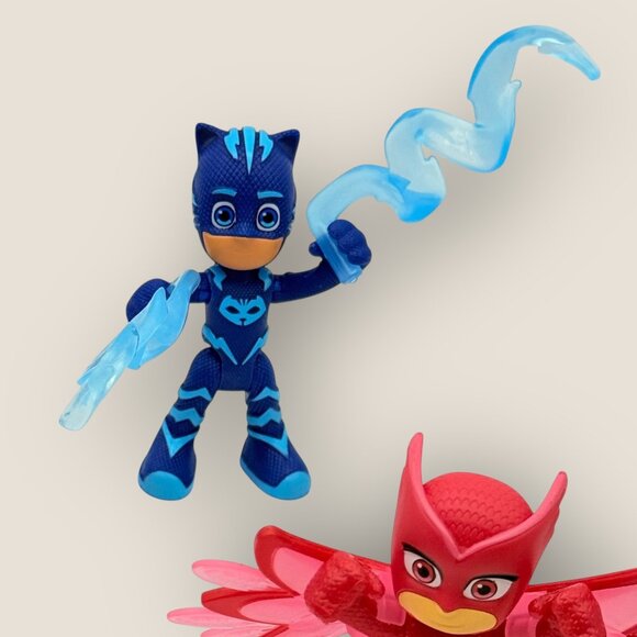 PJ Masks Action Figures Set Of 5 Catboy Owlette Luna Girl Pharaoh Boy Gekko - Picture 2 of 7